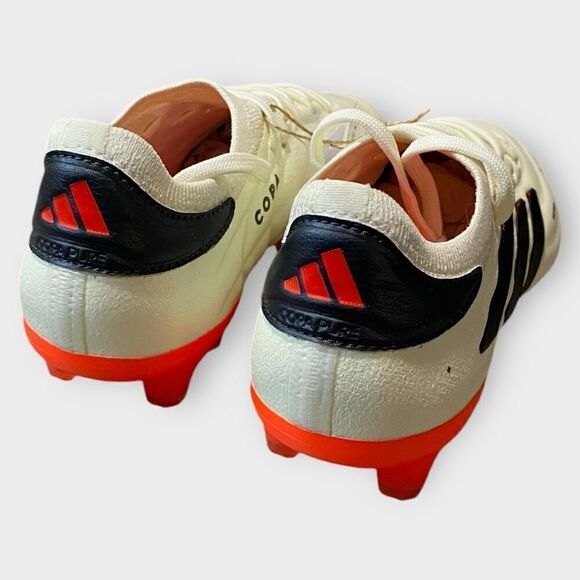 Adidas Copa Pure 2 Plus+ FG Ivory Core Black Solar Red Mens size 4.5/ Womens 5.5 - Picture 4 of 9